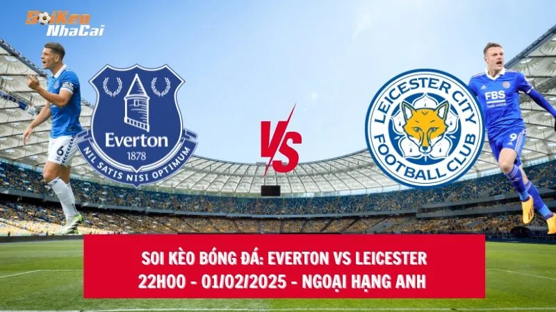 Soi kèo nhà cái Everton vs Leicester - 22h00 - 01/02/2025 - Ngoại hạng Anh